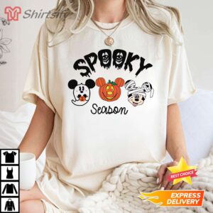 Mickey Ghost Pumpkin Spooky Halloween Season Shirt